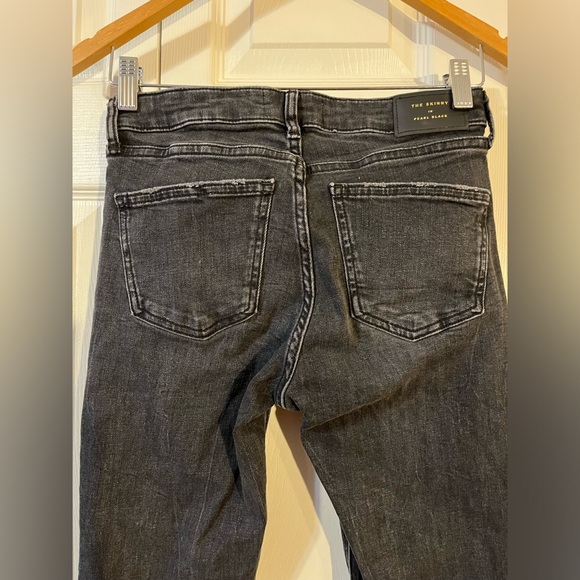 ZARA The Skinny In Pearl Black Jeans Size 4 - Picture 3 of 8